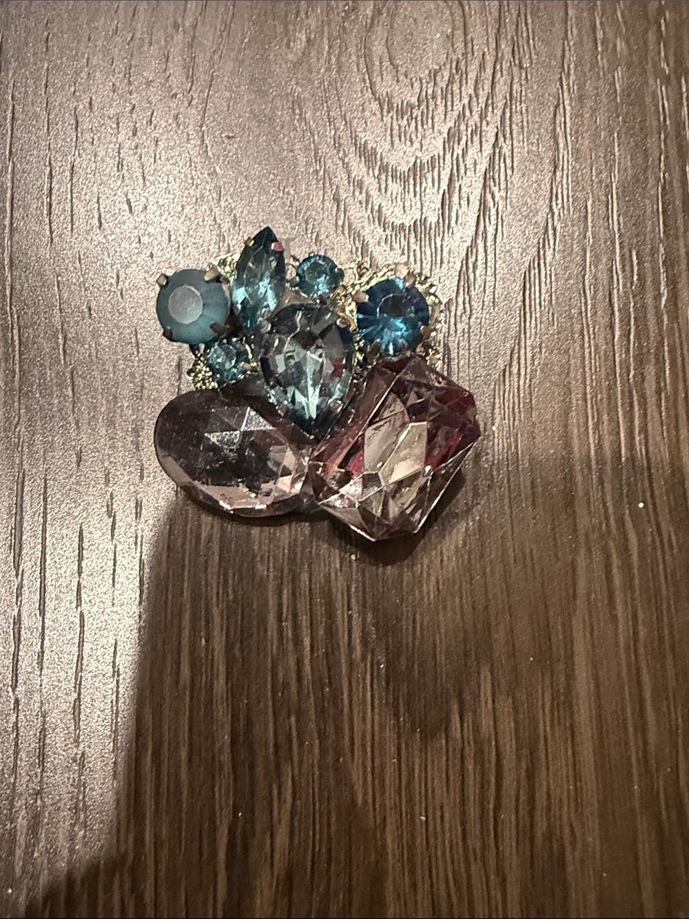 Blue Crystal Statement Brooch - Brand